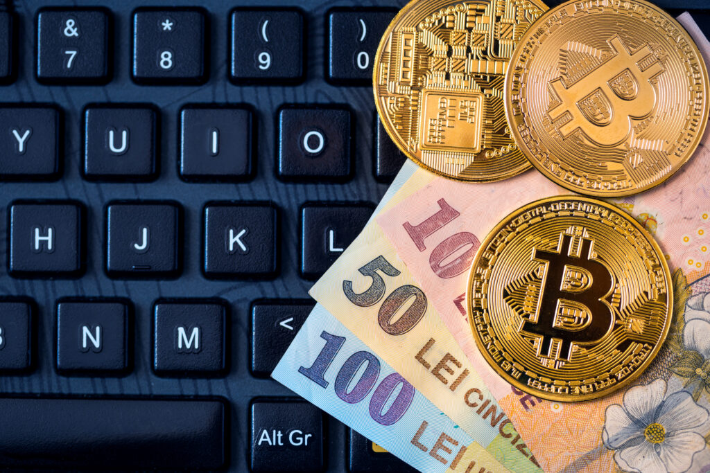 face bani din bitcoin/