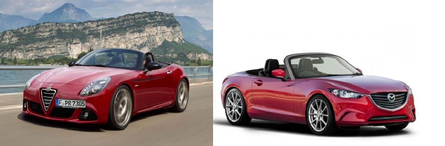 Gemenele Alfa Romeo Spider și Mazda MX-5 prind contur